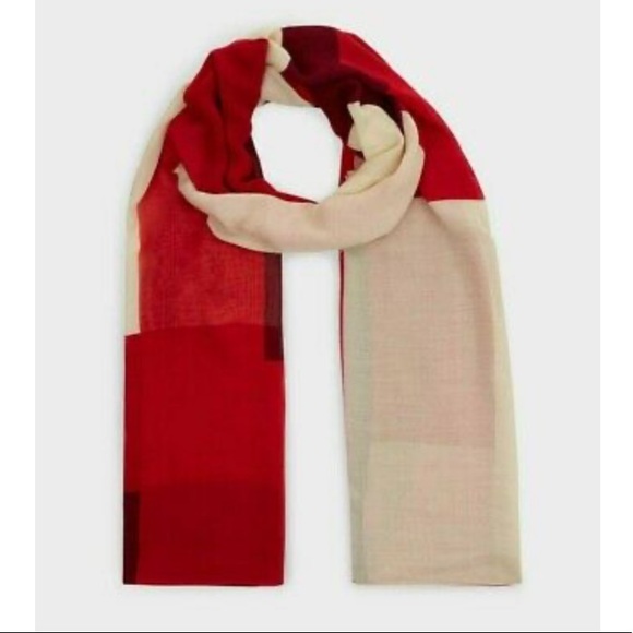 Hobbs London Printed Scarf, Pink/Multi - Picture 2 of 6